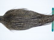 3908 Hebert Dry Fly Hackle, Bronze Grade Rooster Cape Grizzly Variant Ties Size 10-24