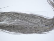 3966 Hebert Dry Fly Hackle, Bronze Grade Rooster Saddle Medium Grey Dun Ties Size 12-14