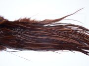 3989 Hebert Dry Fly Hackle, Bronze Grade Rooster Saddle Coachman Brown Ties Size 12-14
