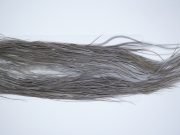 3998 Hebert Dry Fly Hackle, Bronze Grade Rooster Saddle Medium Grey Dun Ties Size 12-14