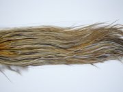4019 Hebert Dry Fly Hackle, Gold Grade Rooster Saddle Light Ginger Dun Ties Size 10-12