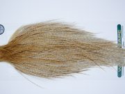 4038 Hebert Dry Fly Hackle, Silver Grade Rooster Cape Medium Barred Ginger Ties Size 8-22