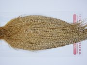 4061 Whiting Dry Fly Hackle, Gold Grade Rooster Cape Barred Medium Ginger Ties Size 10-22