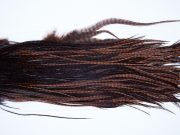 4098 Whiting Dry Fly Hackle, Bronze Grade Rooster Saddle Grizzly Coachman Brown Ties Size 14-16