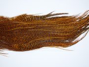 4099 Whiting Dry Fly Hackle, Bronze Grade Rooster Saddle Grizzly Burnt Orange Ties Size 14-16