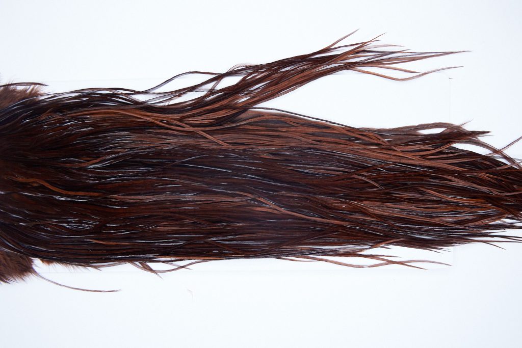 4119 Whiting Dry Fly Hackle, Bronze Grade Rooster Saddle Coachman Brown Ties Size 14-16