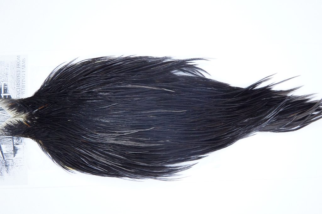 4161 Beaverkill Dry Fly Hackle, Rooster Cape Black Ties Size 8-20