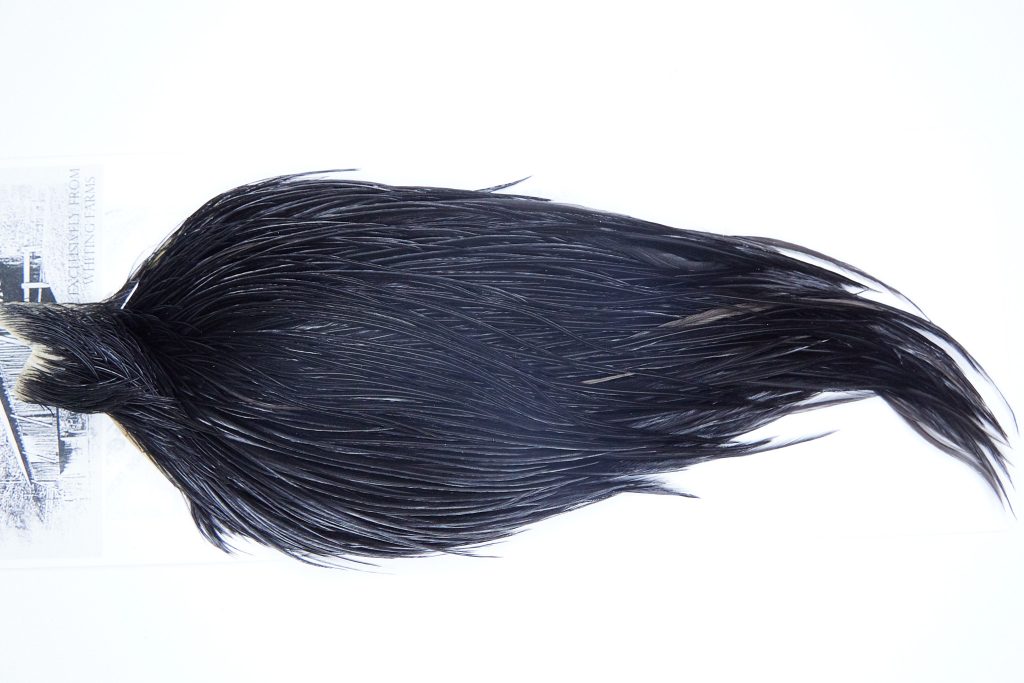 4162 Beaverkill Dry Fly Hackle, Rooster Cape Black Ties Size 8-22