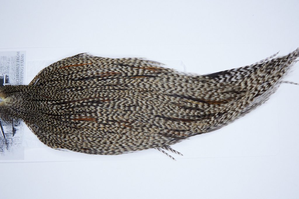 4172 Beaverkill Dry Fly Hackle, Rooster Cape Dun Grizzly Ties Size 10-20