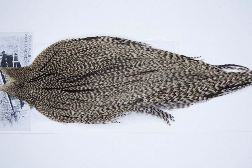 4175 Beaverkill Dry Fly Hackle, Rooster Cape Dun Grizzly Ties Size 8-20