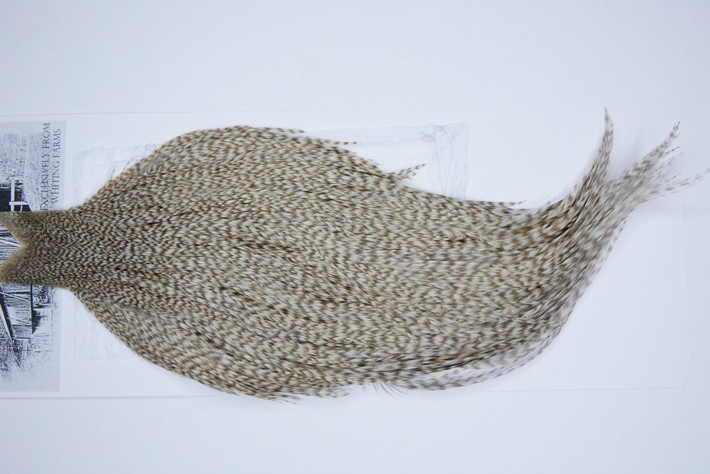 4176 Beaverkill Dry Fly Hackle, Rooster Cape Dun Grizzly Ties Size 10-20