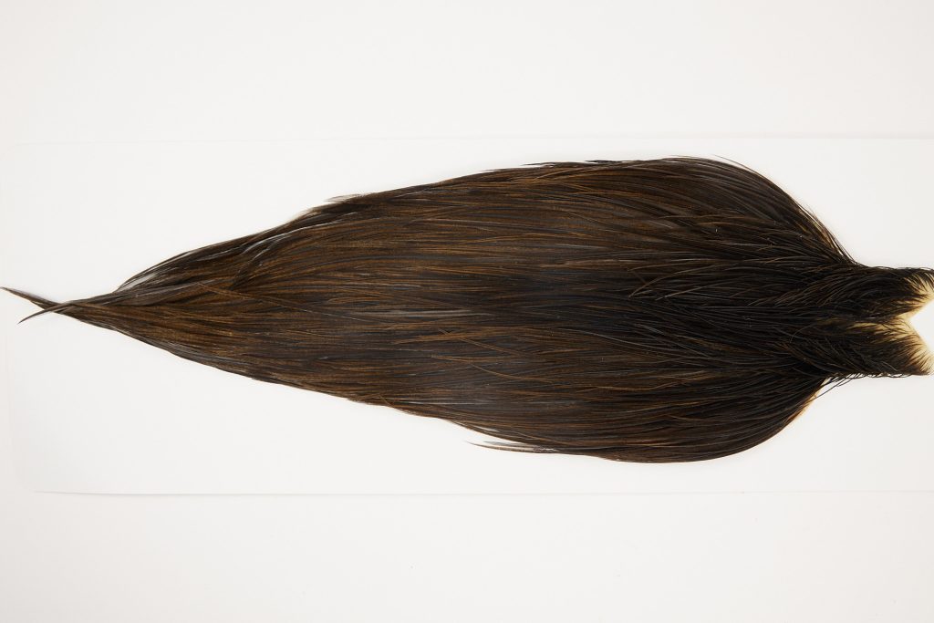 4315 JimsFlyCo Dry Fly Hackle Grade 2 Rooster Cape Dark Dun Ties Size 8-20