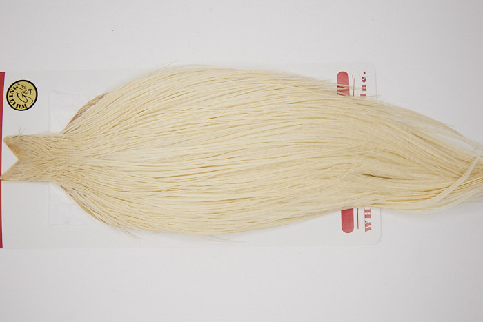 4447 Whiting Dry Fly Hackle Gold Grade Rooster Cape White Ties Size 8-22