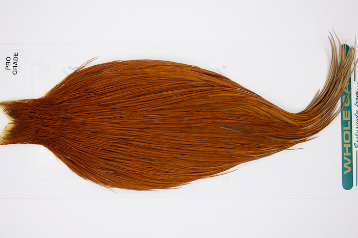 4495 Hebert Dry Fly Hackle Pro Grade Rooster Cape Light Brown Ties Size 8-20