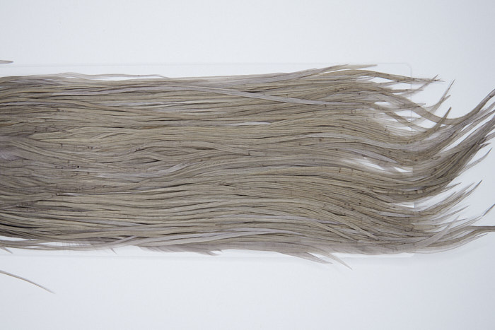 4544 Hebert Dry Fly Hackle Bronze Grade Rooster Saddle Medium Grey Dun Ties Size 10-12