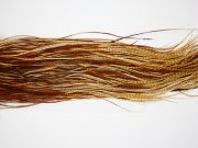 4569 Hebert Dry Fly Hackle Gold Grade Rooster Saddle Barred Dark Ginger Ties Size 12-14
