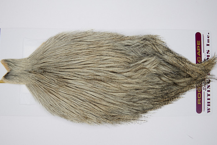 4615 Coq De Leon Dry Fly Hackle Rooster Cape Cream Badger