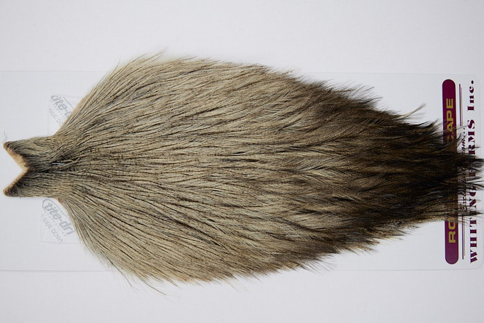 4618 Coq De Leon Dry Fly Hackle Rooster Cape Cream Badger