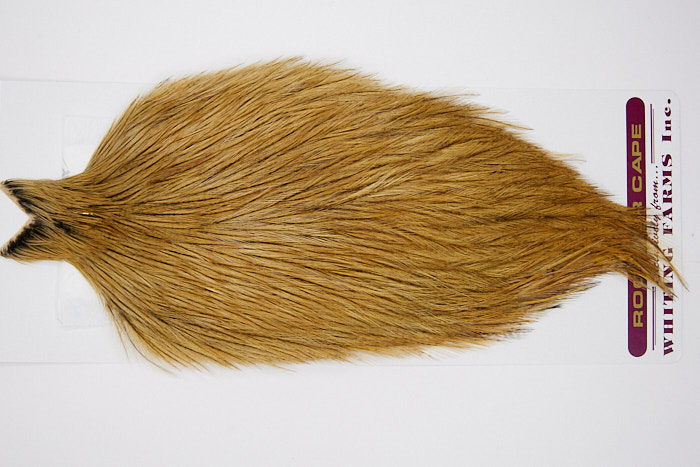 4635 Coq De Leon Dry Fly Hackle None Rooster Cape Golden Badger