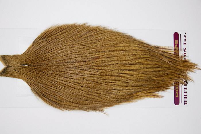 4639 Coq De Leon Dry Fly Hackle None Rooster Cape Golden Badger