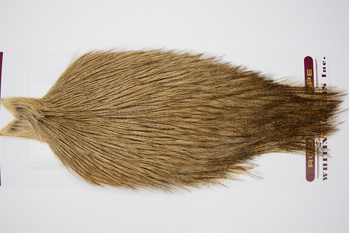 4655 Coq De Leon Dry Fly Hackle None Rooster Cape Medium Pardo