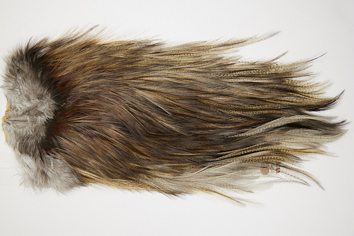 4671 Coq De Leon Dry Fly Hackle Bronze Grade Rooster Saddle Dun Ties Size NA