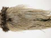 4709 Coq De Leon Dry Fly Hackle Silver Grade Rooster Saddle Cream Badger