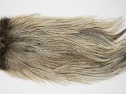 4714 Coq De Leon Dry Fly Hackle Silver Grade Rooster Saddle Cream Badger