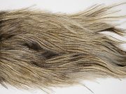 4718 Coq De Leon Dry Fly Hackle Silver Grade Rooster Saddle Cream Badger