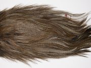 4740 Coq De Leon Dry Fly Hackle Silver Grade Rooster Saddle Dark Pardo