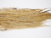 4767 Whiting Dry Fly Hackle Bronze Grade Rooster Saddle Barred Medium Ginger Ties Size 16-18