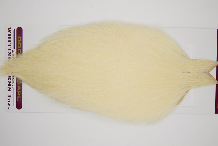 4578 Coq De Leon Dry Fly Hackle None Rooster Cape White Ties Size NA