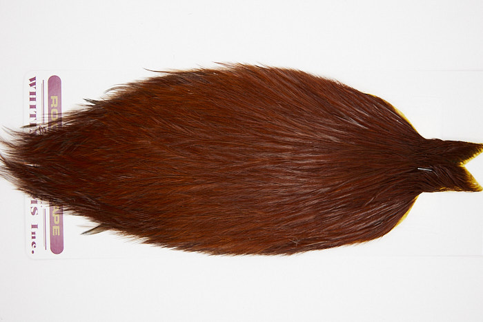 4585 Coq De Leon Dry Fly Hackle None Rooster Cape Brown Ties Size NA