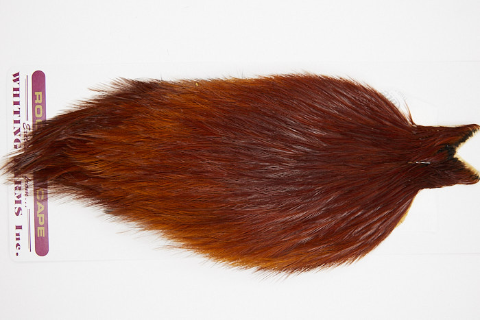 4586 Coq De Leon Dry Fly Hackle None Rooster Cape Brown Ties Size NA