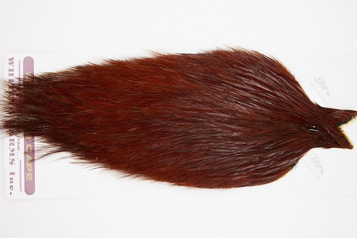 4595 Coq De Leon Dry Fly Hackle None Rooster Cape Brown Ties Size NA