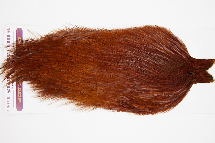 4602 Coq De Leon Dry Fly Hackle None Rooster Cape Brown Ties Size NA