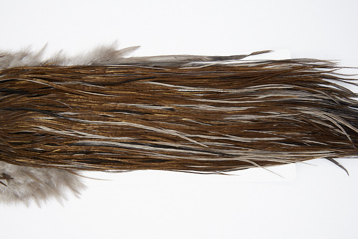 4748 Heritage Dry Fly Hackle  Grade 1 Rooster Saddle With Vermiculation Ties Size 12-14