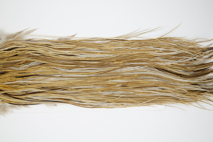 4753 Heritage Dry Fly Hackle Grade 1 Rooster Saddle Light Ginger Dun Ties Size 12-14