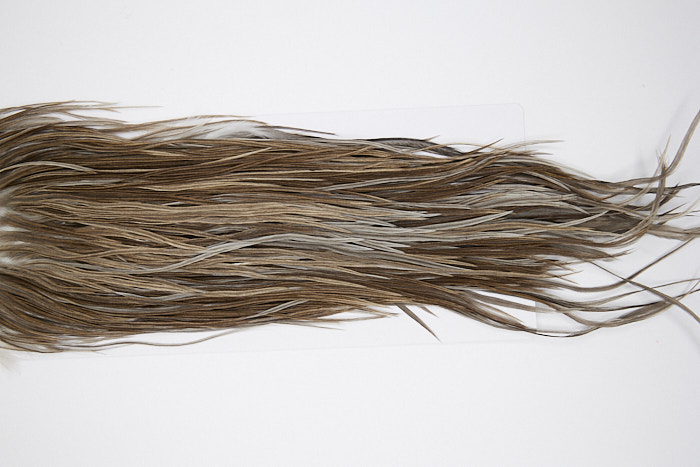 4793 Hebert Dry Fly Hackle Pro Grade Rooster Saddle Medium Grey Dun Ties Size 12-14