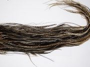 4830 Hebert Dry Fly Hackle Bronze Grade Rooster Saddle Dun Grizzly Ties Size 14-18