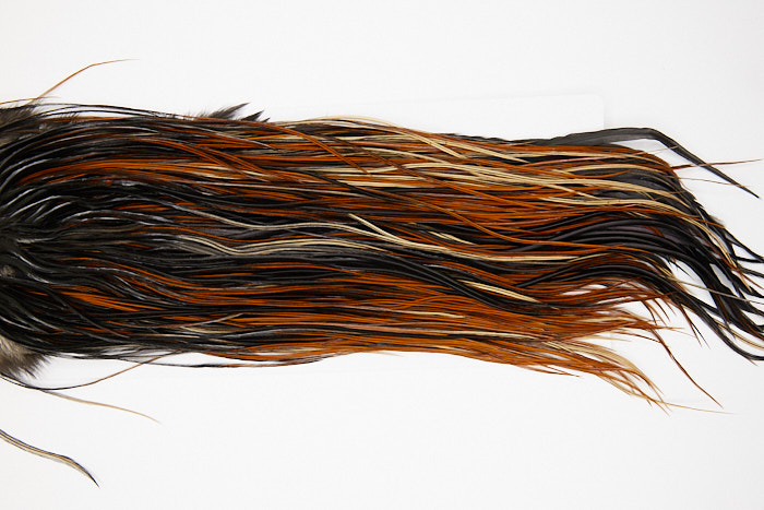 4843 Hebert Dry Fly Hackle Bronze Grade Rooster Saddle Unique Variant Ties Size 14-16