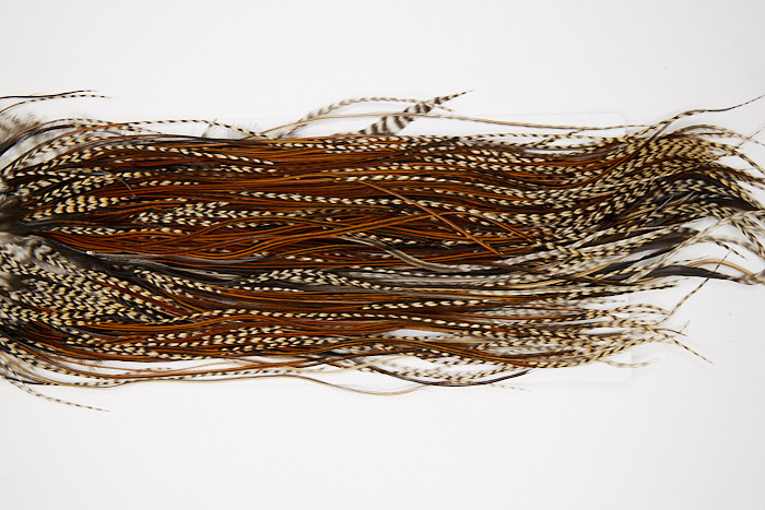 4848 Hebert Dry Fly Hackle Bronze Grade Rooster Saddle Unique Variant Ties Size 14-16