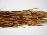 4894 Hebert Dry Fly Hackle Silver Grade Rooster Saddle Barred Dark Ginger Ties Size 12-14