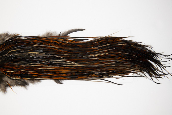 4904 Hebert Dry Fly Hackle Silver Grade Rooster Saddle Unique Variant Ties Size 14