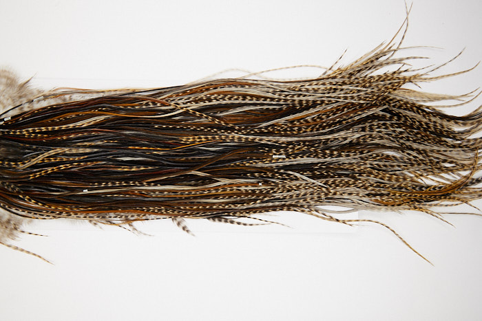 4907 Hebert Dry Fly Hackle Silver Grade Rooster Saddle Unique Variant Ties Size 12-16