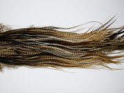 4931 Hebert Dry Fly Hackle Silver Grade Rooster Saddle Dun Grizzly Ties Size 12-14