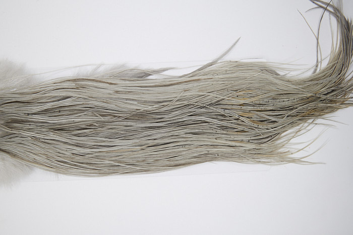 4940 Hebert Dry Fly Hackle Gold Grade Rooster Saddle Light Grey Dun Ties Size 14-16