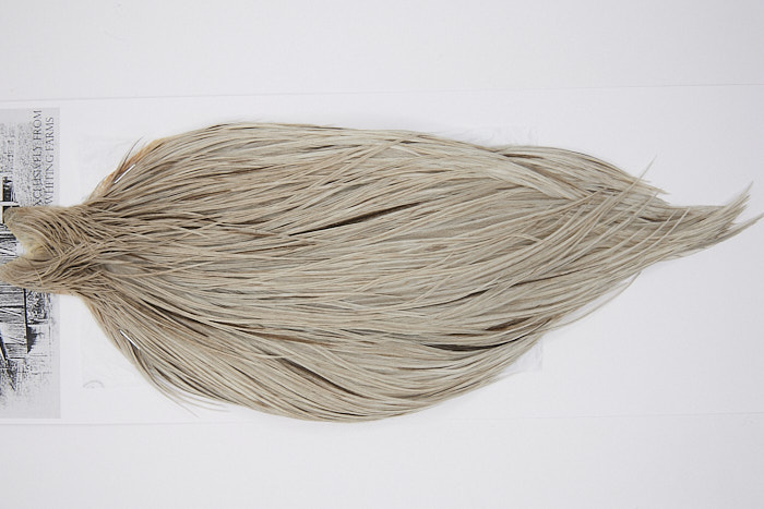 10114 Beaverkill Dry Fly Hackle Rooster Cape Light Grey Dun Ties Size 8-22