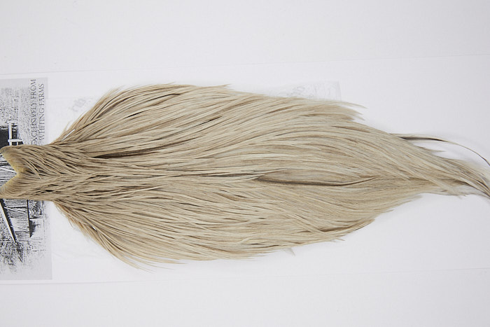 10116 Beaverkill Dry Fly Hackle Rooster Cape Light Grey Dun Ties Size 6-18