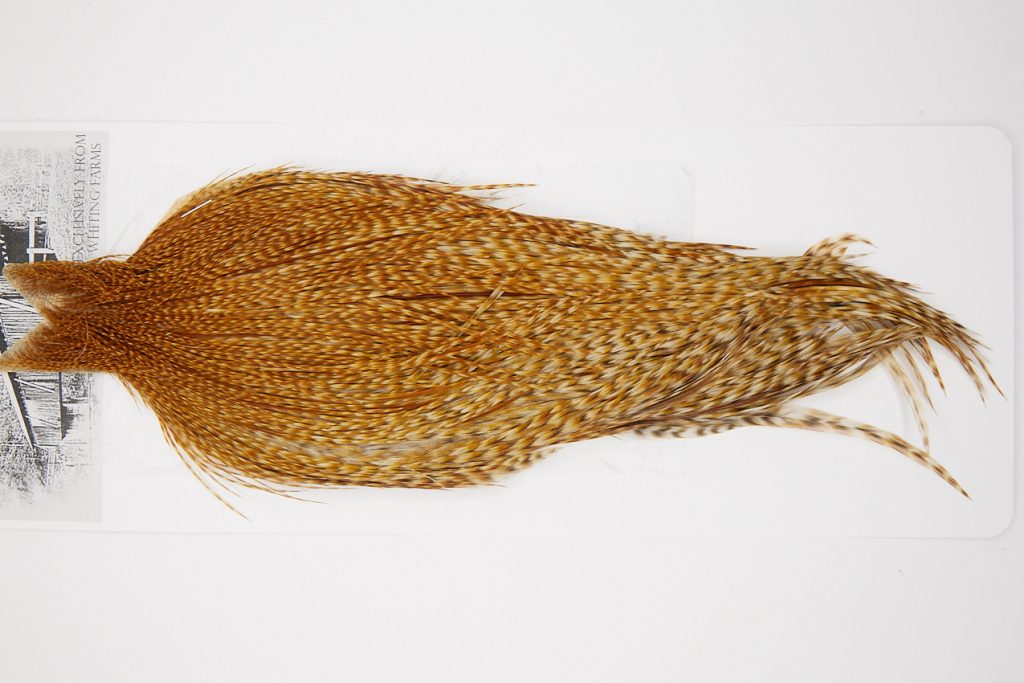 10143 Beaverkill Dry Fly Hackle Rooster Cape Barred Ginger Ties Size 8-24